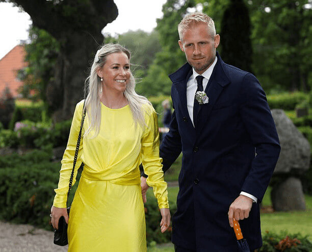 Peter Schmeichel Son And Son's Wife In His Wedding